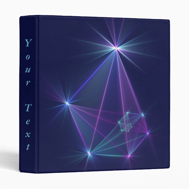 Constellation, Abstract Fantasy Fractal Art Text Binder (Front/Spine)