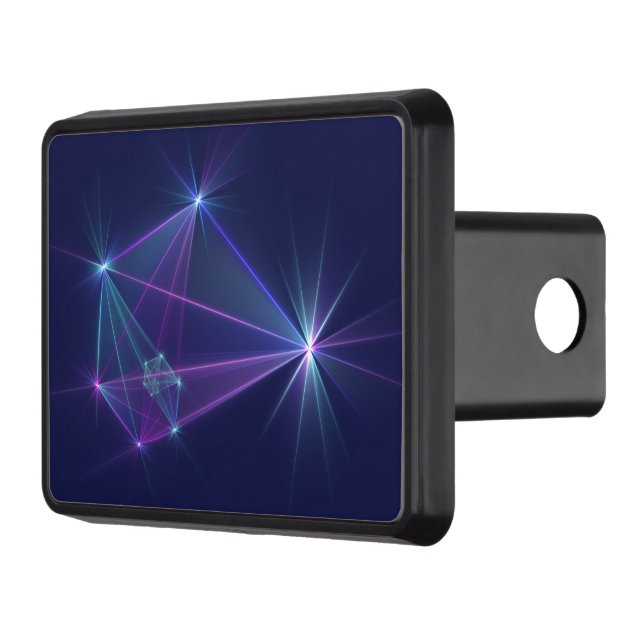 Constellation, Abstract Fantasy Fractal Art Trailer Hitch Cover (Left)