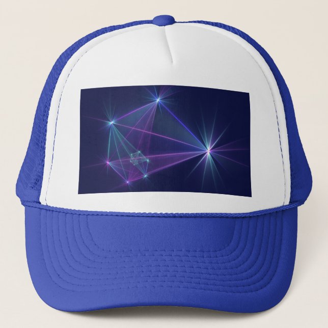Constellation, Abstract Fantasy Fractal Art Trucker Hat (Front)