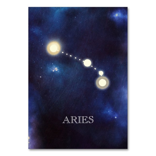 Constellation | Aries | Numéro de table mariage (Par défaut)