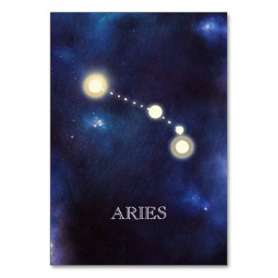 Constellation Aries Wedding Table Number