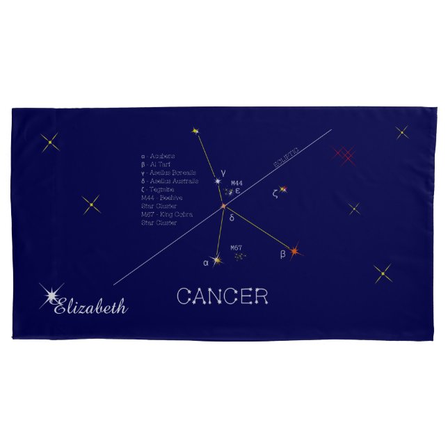 Constellation CANCER unique, impressive Pillowcase (Front)