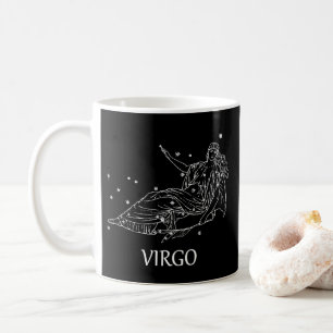 Constellation d'astrologie de Vierge et tasse