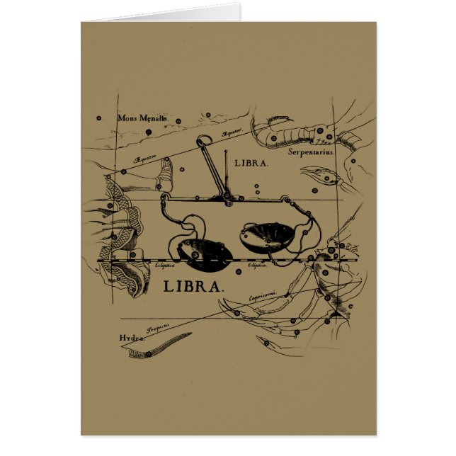 Constellation de librairie vintage style Hevelius (Devant)