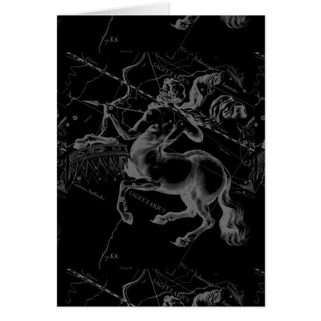 Constellation Hevelius de Sagittaire circa 1690 (Devant)