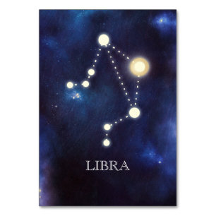 Constellation Libra Numéro de table mariage