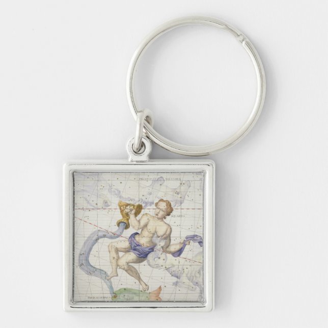 Constellation of Aquarius, plate 9 from 'Atlas Coe Keychain (Front)