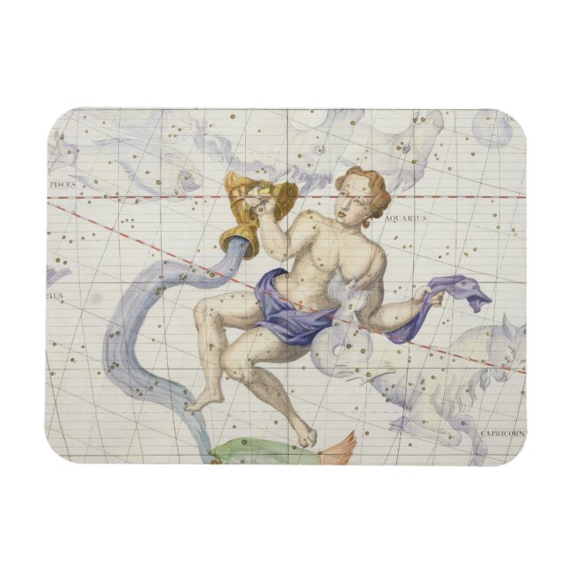 Constellation of Aquarius, plate 9 from 'Atlas Coe Magnet (Horizontal)