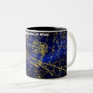 Constellation of Aries Two-Tone Coffee Mug