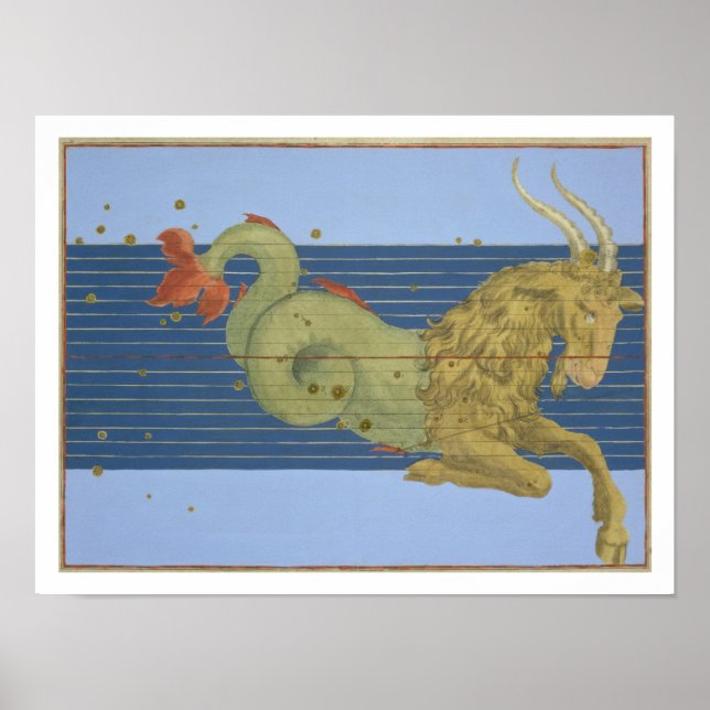 Constellation of Capricorn, from 'Uranometria' by Poster (Front)