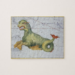 Constellation of Cetus the Whale, from 'Atlas Coel Jigsaw Puzzle