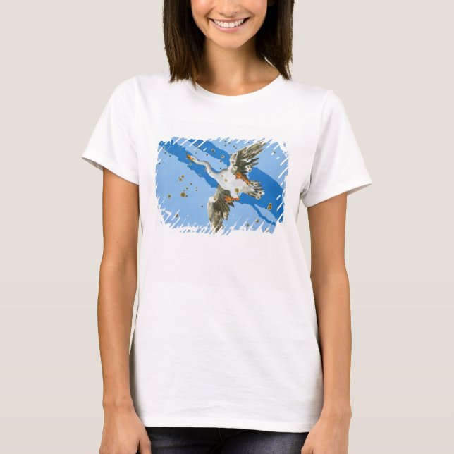 Constellation of Cygnus, from 'Uranometria' writte T-Shirt (Front)