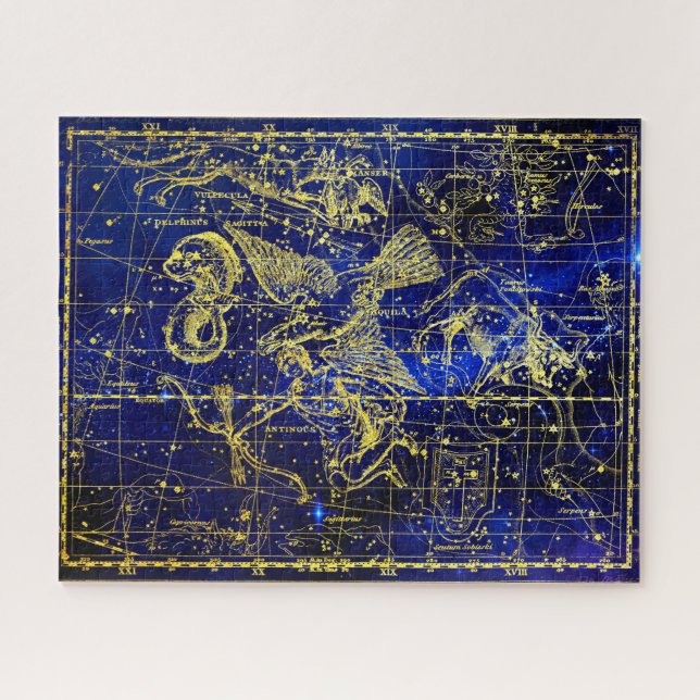 Constellation of Delphinus Jigsaw Puzzle (Horizontal)