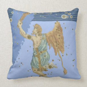 Constellation of Orion, from 'Uranometria' by Joha Throw Pillow