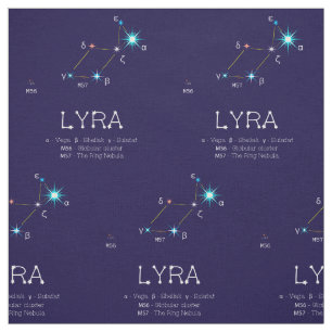 Constellation Of Stars Lyra Fabric