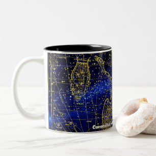 Constellation of the Lizard Two-Tone Coffee Mug