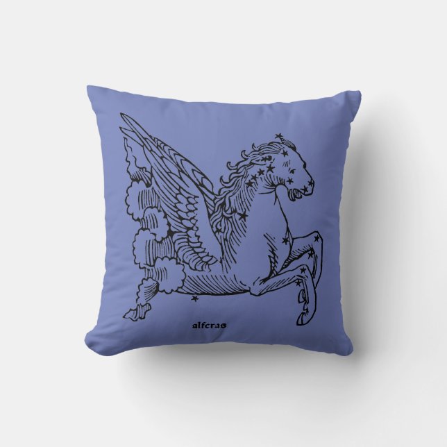 Constellation: Pegasus Throw Pillow (Front)