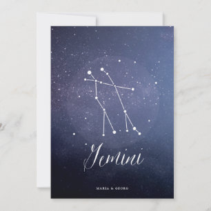 Constellation Star Celestial Table Number Gemini