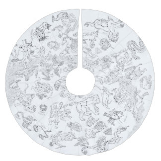 Constellation Star Map Christmas Tree Skirt