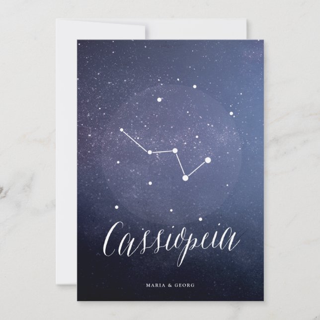 Constellation Star Numéro de table Cassiopeia (Devant)