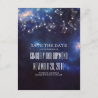 Constellation Starry Night Sky Save the Date