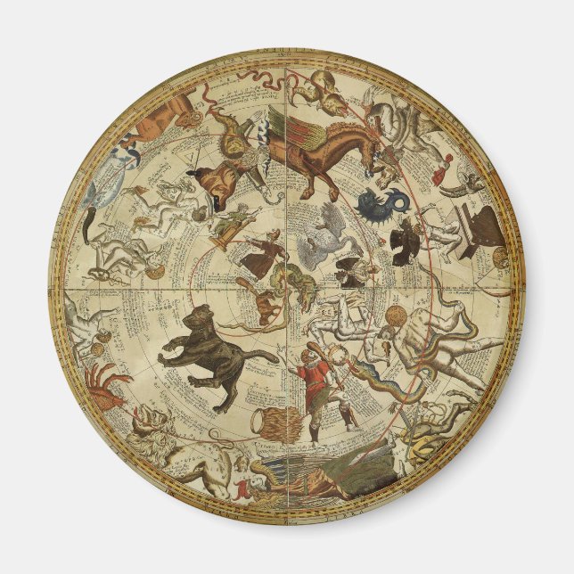 Constellation Stars Northern Sky Vintage Astronomy Magnet (Front)