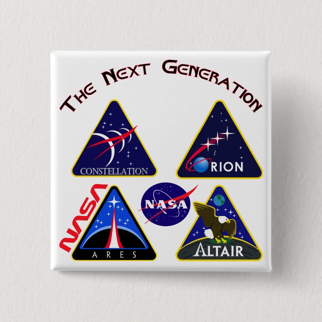 Constellation: The Next Generation 2 Inch Square Button (Front)