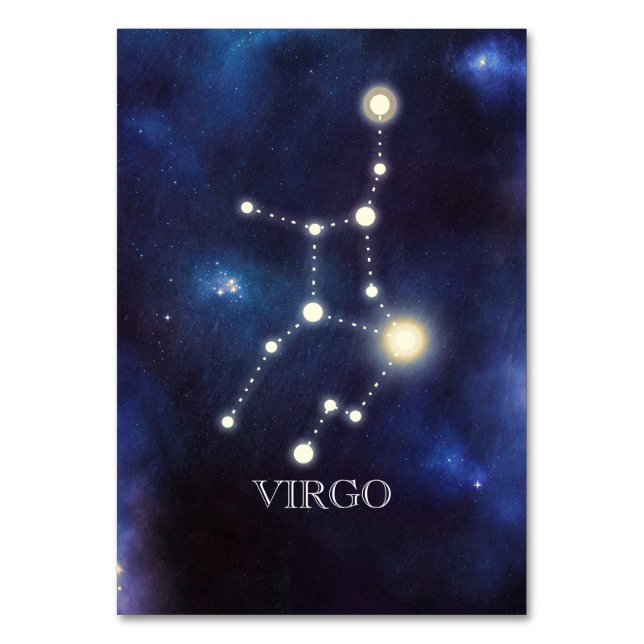 Constellation | Vierge | Numéro de table de mariag (Par défaut)