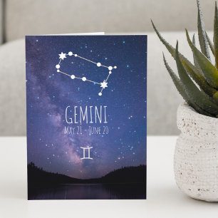 Constellation Zodiaque Gemini   Carte d'astrologie
