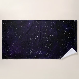Constellations de l'hémisphère Nord Serviette de b