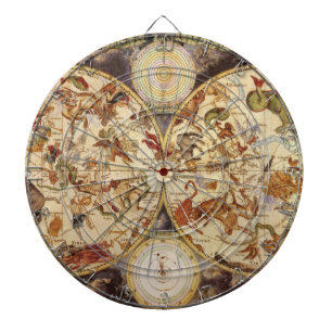 Constellations, Vintage Astronomy, Frederik de Wit Dartboard