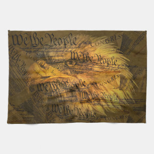 Constitution American Bald Eagle Kitchen Towel