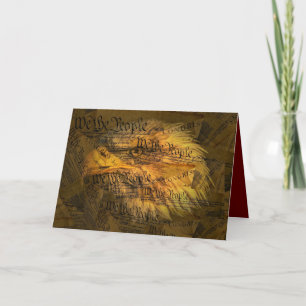 Constitution American Bald Eagle Note Card