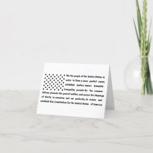 Constitution Day - we the people   usa day  Thank You Card