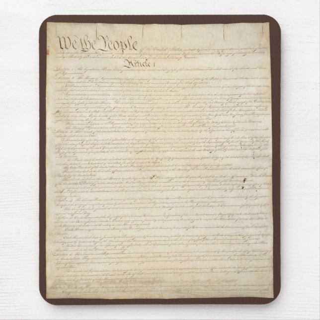 Constitution of the United States, We The People Mouse Pad (Front)