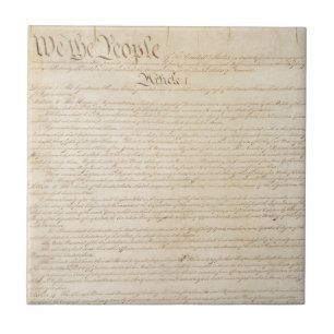 Constitution of the United States, We The People Tile