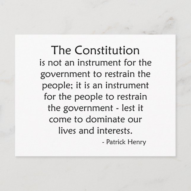 Constitution Postcard (Front)