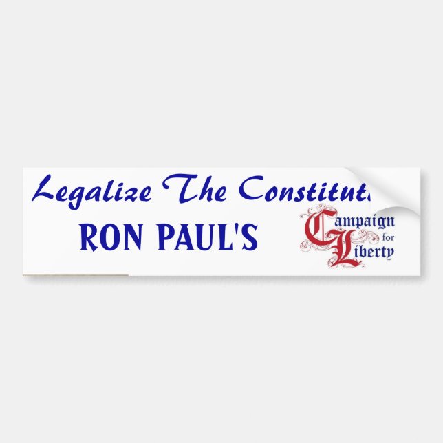 constitution_quill_pen, y63rs, Leg... - Customized Bumper Sticker (Front)