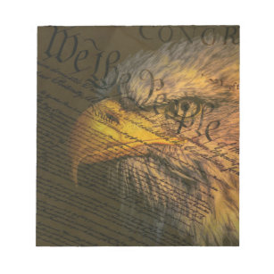 Constitution With Bald Eagle Notepad