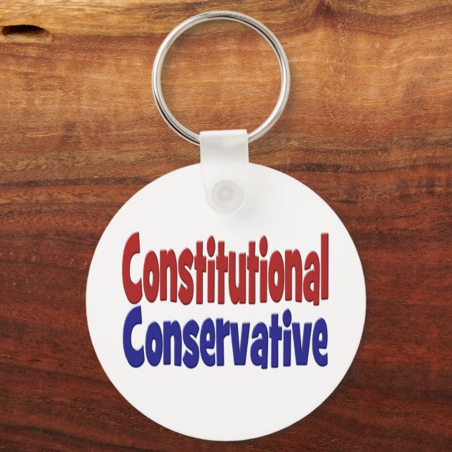 Constitutional Conservative  Keychain (Back)