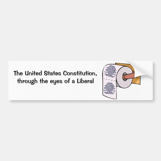 Constitutionall Recycling Bumper Sticker (Front)