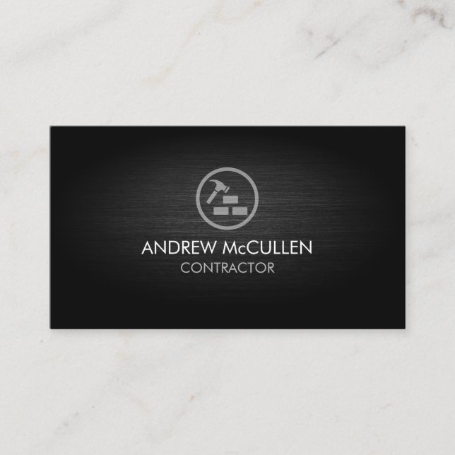 Constructiion Contractor Business Card (Front)