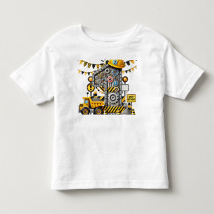 Construction 1st  Birthday Party Toddler T-shirt