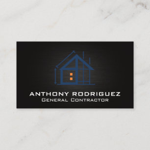 Construction Architect General Contractor Business Card