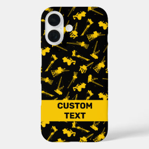 Construction Background iPhone 16 Case