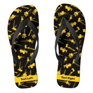 Construction Background Flip Flops