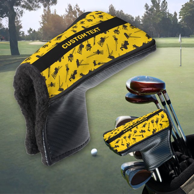 Construction Background Golf Head Cover (Creator Uploaded)