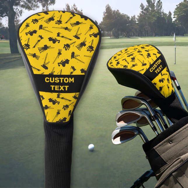 Construction Background Golf Head Cover (Creator Uploaded)