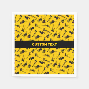 Construction Background Napkin
