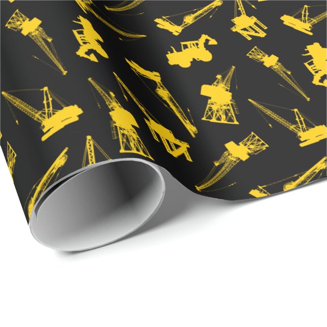 Construction Background Wrapping Paper (Roll Corner)